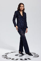 Kristen Hosenset mit Strass-Pailletten und Spitze
